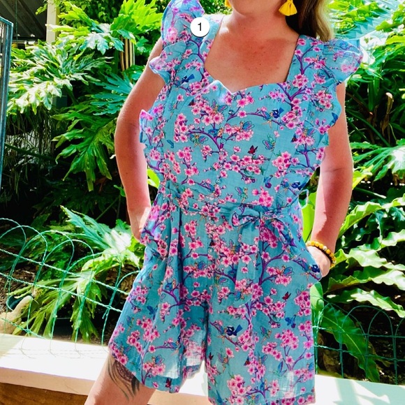 Blackmilk Pants - Bottom of the Garden Playsuit Blackmilk BM us 16 AUS 20